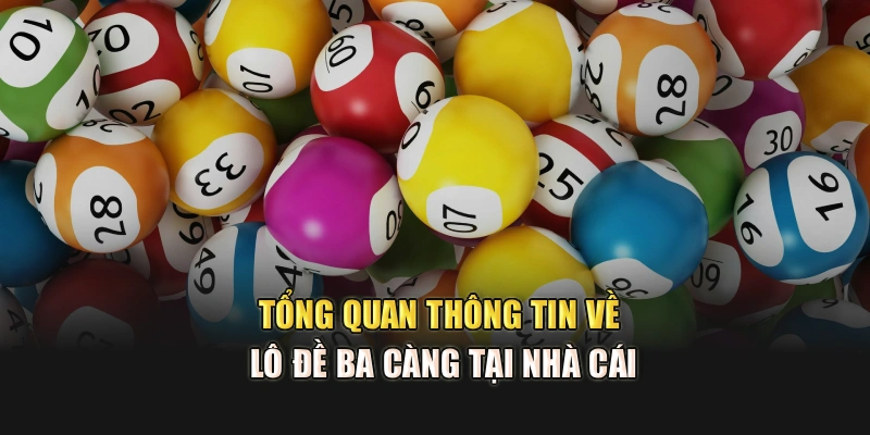 Tổng quan thông tin về lô đề ba càng tại nhà cái